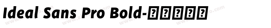 Ideal Sans Pro Bold字体转换